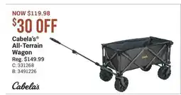 Cabela's Cabela's All-Terrain Wagon offer
