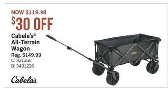Cabela's Cabela's All-Terrain Wagon offer