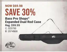Cabela's Bass Pro Shops Expanded Dual Rod Case offer