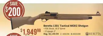Cabela's Beretta 1301 Tactical MOD2 Shotgun offer