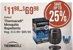 Cabela's Select Thermacell Mosquito Repellents offer
