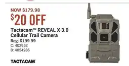 Cabela's Tactacam REVEAL X 3.0 Cellular Trail Camera offer
