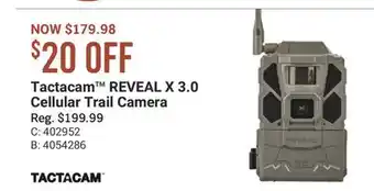 Cabela's Tactacam REVEAL X 3.0 Cellular Trail Camera offer