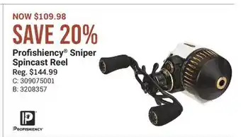 Cabela's Profishiency Sniper Spincast Reel offer