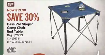 Cabela's Bass Pro Shops Camp Chair End Table offer