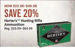 Cabela's Herter's Hunting Rifle Ammunition offer