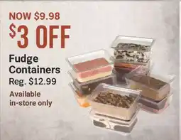 Cabela's Fudge Containers offer