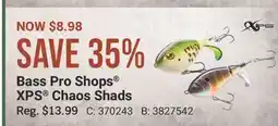 Cabela's Bass Pro Shops XPS Chaos Shads offer