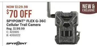 Cabela's SPYPOINT FLEX G-36C Cellular Trail Camera offer