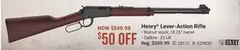 Cabela's Henry Lever-Action Rifle offer