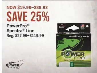 Cabela's PowerPro Spectra Line offer