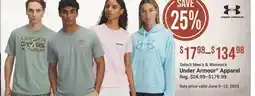 Cabela's Select Men's & Women's Under Armour Apparel offer