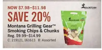 Cabela's Montana Grilling Gear Smoking Chips & Chunks offer