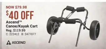 Cabela's Ascend Canoe/Kayak Cart offer