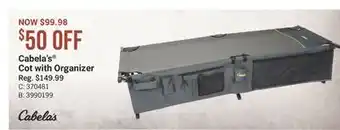 Cabela's Cabela's Cot with Organizer offer