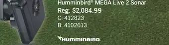 Cabela's Humminbird MEGA Live 2 Sonar offer