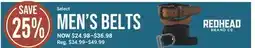 Cabela's Men's BELTS BUFF offer