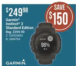Cabela's Garmin Instinct 2 Standard Edition offer