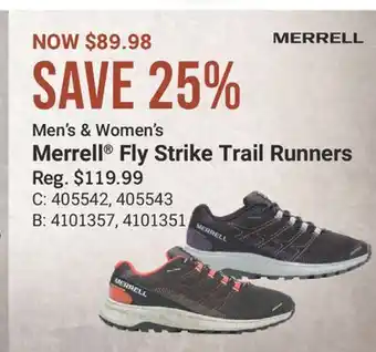 Cabela's Merrell Fly Strike Trail Runners offer
