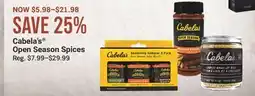 Cabela's Cabela's Open Season Spices offer