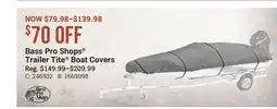 Cabela's Bass Pro Shops Trailer Tite Boat Covers offer