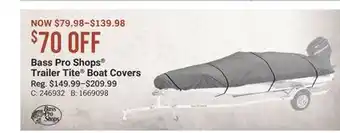 Cabela's Bass Pro Shops Trailer Tite Boat Covers offer