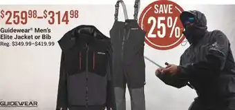 Cabela's Guidewear Men's Elite Jacket or Bib offer
