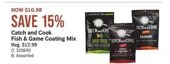 Cabela's Catch and Cook Fish & Game Coating Mix offer