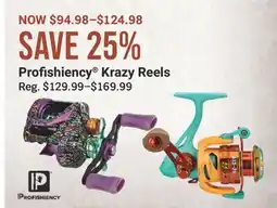 Cabela's Profishiency Krazy Reels offer