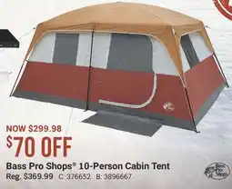 Cabela's Bass Pro Shops 10-Person Cabin Tent offer