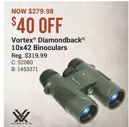 Cabela's Vortex Diamondback 10x42 Binoculars offer