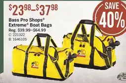 Cabela's Bass Pro Shops Extreme Boat Bags offer
