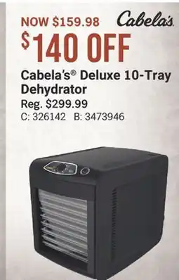 Cabela's Cabela's Deluxe 10-Tray Dehydrator offer
