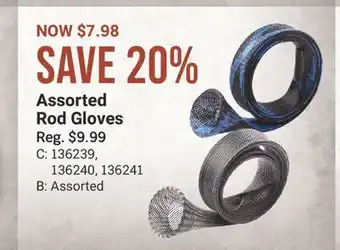 Cabela's Assorted Rod Gloves offer