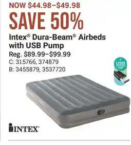 Cabela's Intex Dura-Beam Airbeds with USB Pump offer