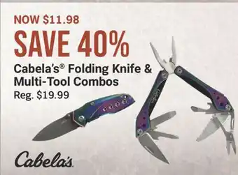 Cabela's Cabela's Folding Knife & Multi-Tool Combos offer