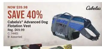 Cabela's Cabela's Advanced Dog Flotation Vest offer