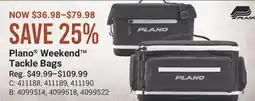 Cabela's Plano Weekend Tackle Bags offer