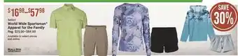 Cabela's Select World Wide Sportsman Apparel for the Family offer