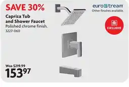 Home Hardware EUROSTREAM Capriza Tub and Shower Faucet offer