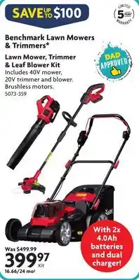 Home Hardware Lawn Mower, Trimmer & Leaf Blower kit offer