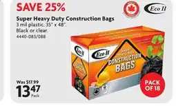 Home Hardware ECO II Super Heavy Duty Construction Bags offer