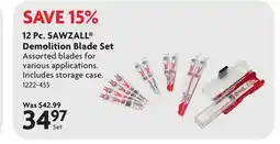 Home Hardware MILWAUKEE 12 Pc. SAWZALL Demolition Blade Set offer