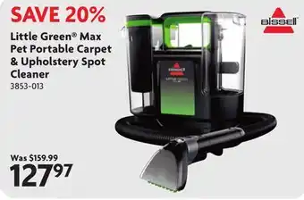 Home Hardware Little Green Max Pet Portable Carpet & Upholstery Spot Cleaner offer