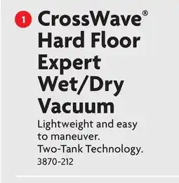 Home Hardware BISSELL CrossWave Hard Floor Expert Wet/Dry Vacuum offer
