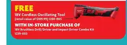 Home Hardware 18V Brushless Drill/Driver and Impact Driver Combo Kit offer