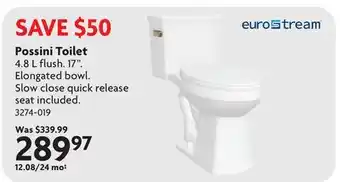 Home Hardware Possini Toilet offer