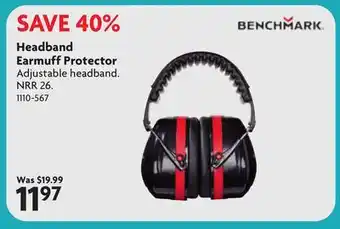 Home Hardware BENCHMARK Headband Earmuff Protector offer