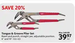 Home Hardware Tongue & Groove Plier Set offer