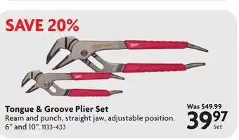 Home Hardware Tongue & Groove Plier Set offer